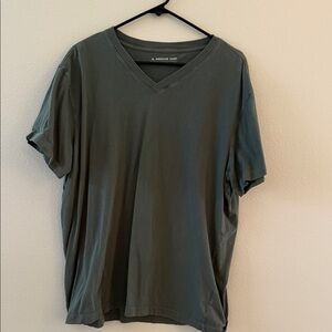 American Giant Men's Olive V-Neck Tee
